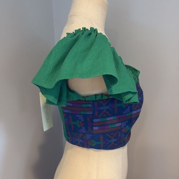 NWT Rachel Zoe Ruffle Shoulder Crop Top Size XS - Picture 4 of 10